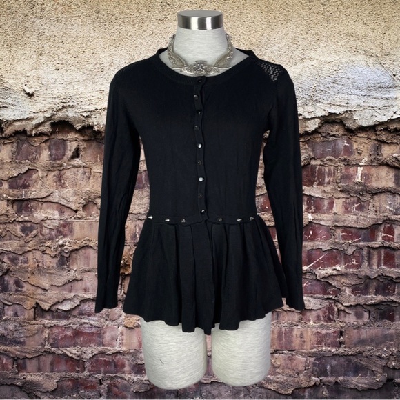 Jawbreaker Gothic Witch Goth Black Cardigan M - Picture 1 of 5